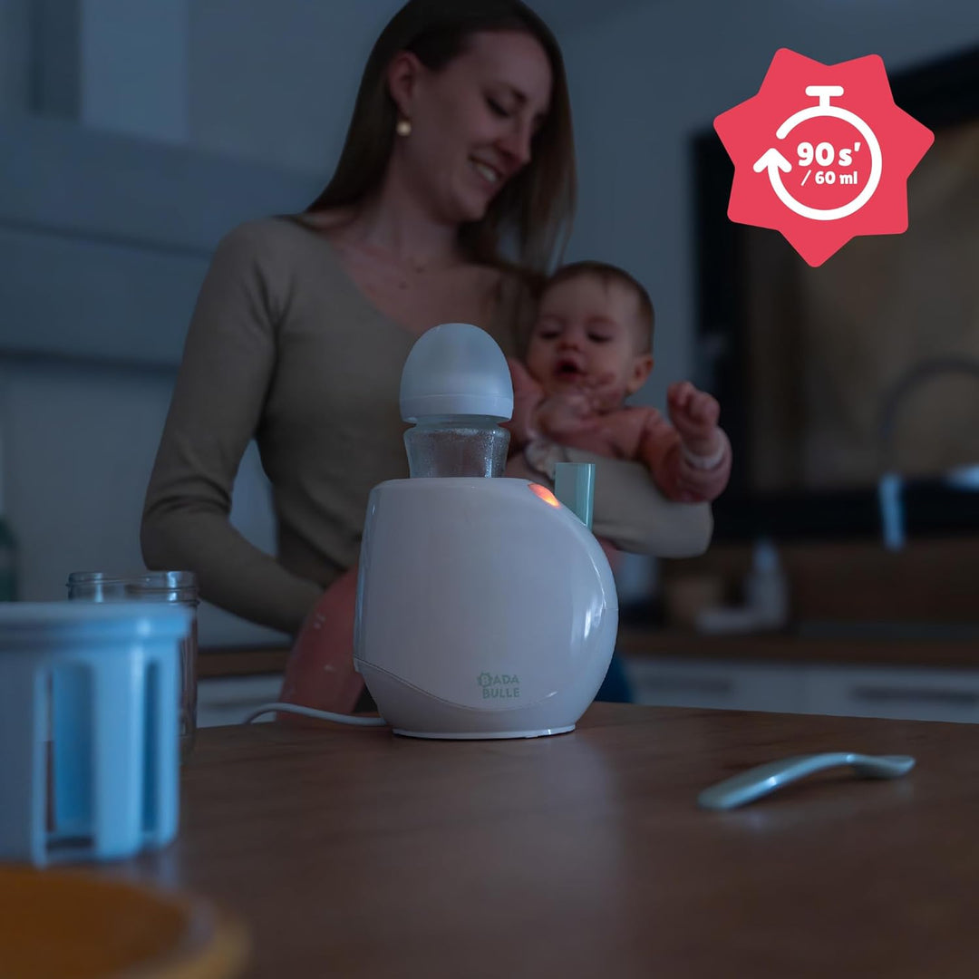 Badabulle Flaschenwärmer Easy+ - schonendes Erwärmen von Babyflaschen & -gläschen - automatische Abs
