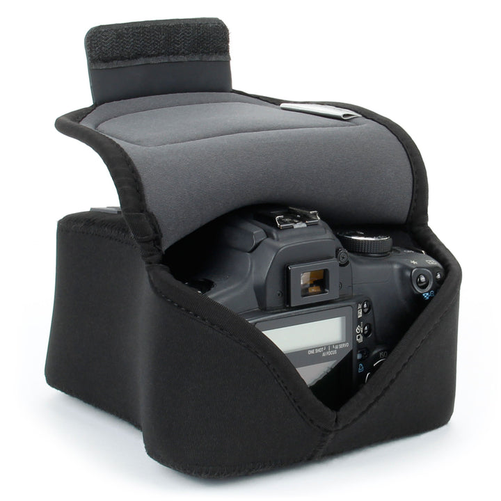 USA GEAR DSLR Kameratasche Klein für Spiegelreflexkameras, SLR-Kamerahülle mit Neoprenschutz, Gürtel
