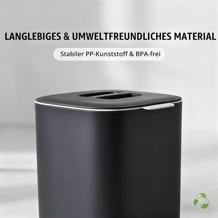4L Komposteimer Küche mit Deckel &amp; Griff – Geruchsdicht mit Aktivkohlefilter – Spülmaschinenfest Bio
