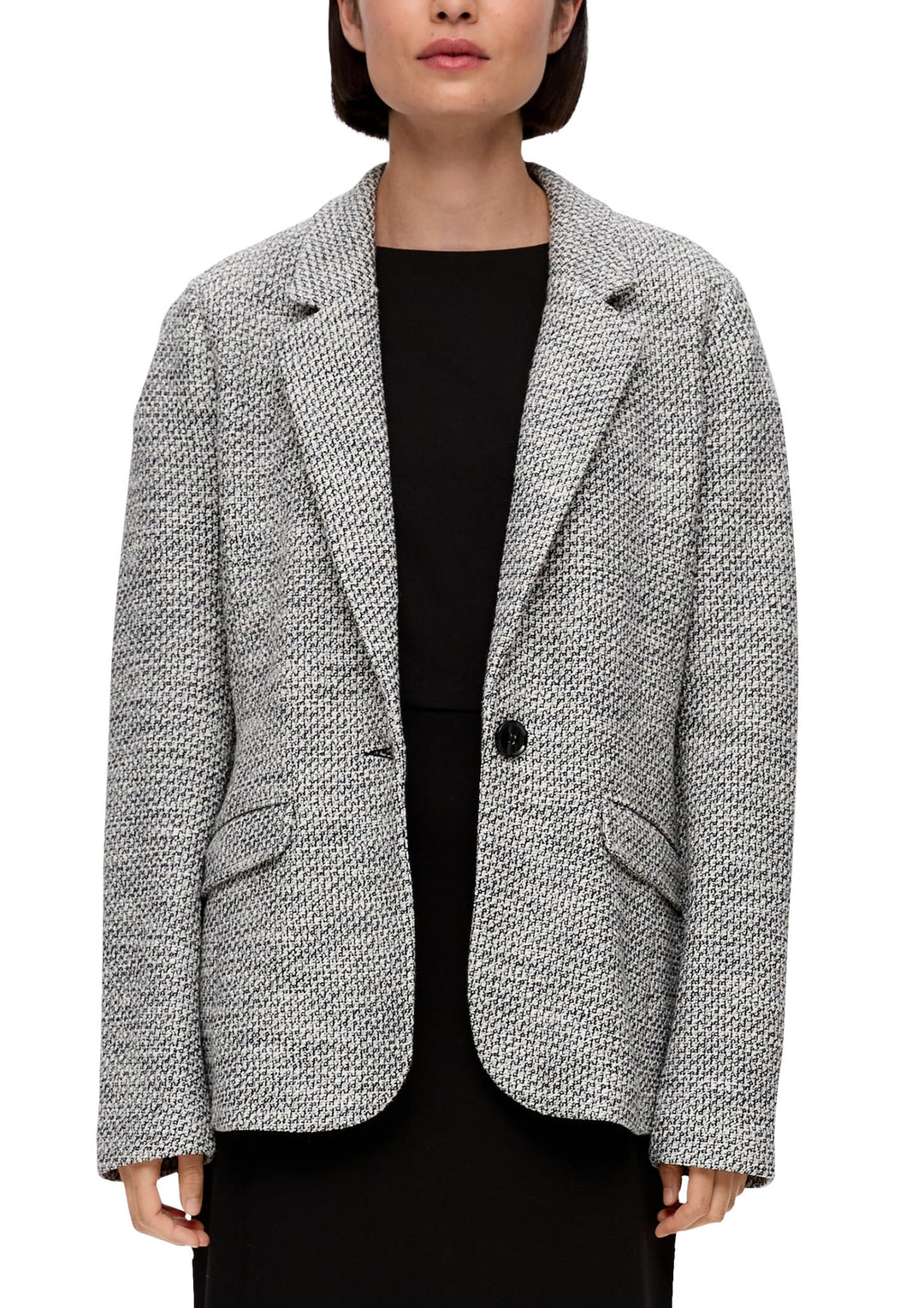 s.Oliver Damen Blazer 36 99x1 Schwarz, 36 99x1 Schwarz
