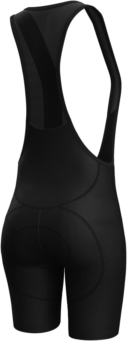 Lo.gas Damen Radhose 3D Gel gepolsterte Trägerhose mit breitem Bund für Radfahren, Spinning, Rennrad