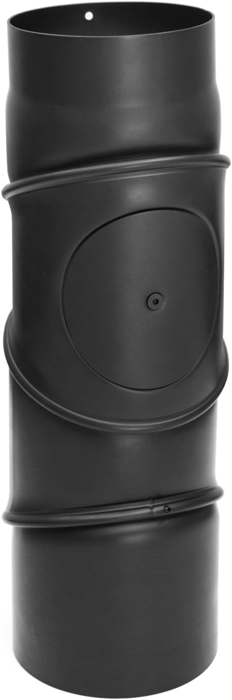 raik Rauchrohrbogen/Ofenrohrbogen Multibogen mit Tür 4-teilig 0-90° drehbar 130 mm Durchmesser 2 mm