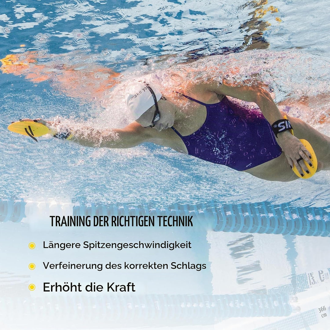 Finis Bolster Paddles - Schwimmflügel zum Runden-Training - Schwimmbad- und Schwimmzubehör - Schwimm