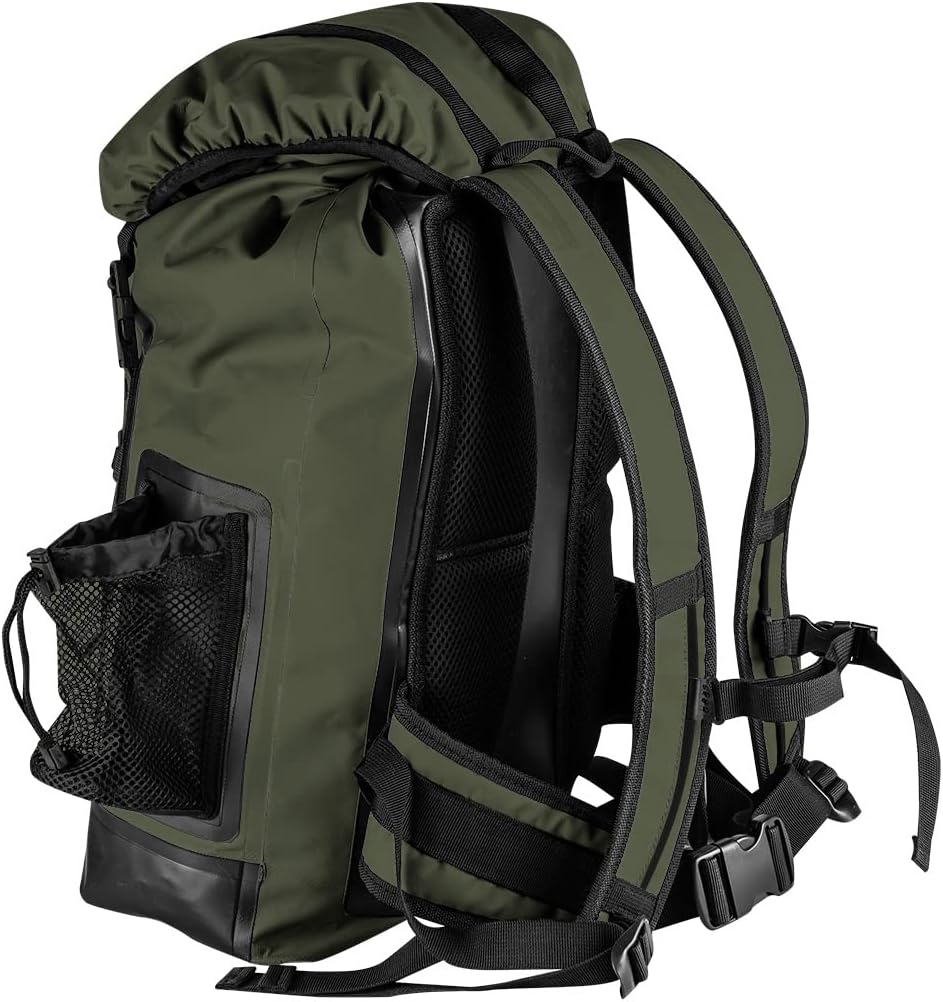 NEO TOOLS Wasserdichter Rucksack 63-131, Fassungsvermögen 30 Liter, 4in1, Farbe Dunkelgrün, Verstell