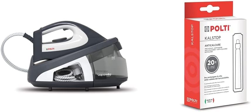 Polti PLEU0239 Vaporella Simply 10.12 Dampfbügeleisen, 2200, Keramik, 1.5 liters, Grau/Weiss & Kalst