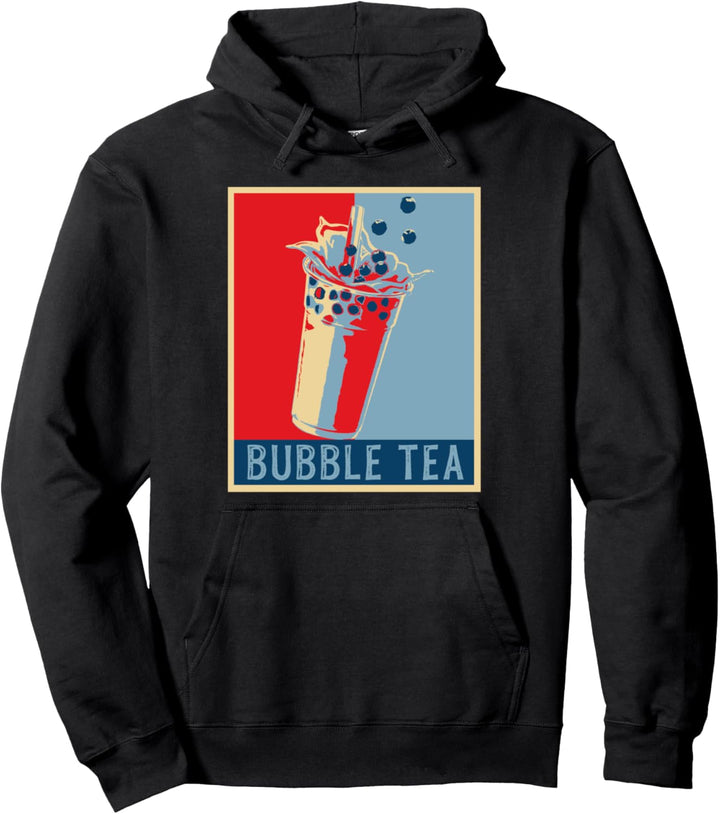 Retro Bubble Tea Geschenk Frauen Boba Tea Hoodie Bubble Tea Pullover Hoodie