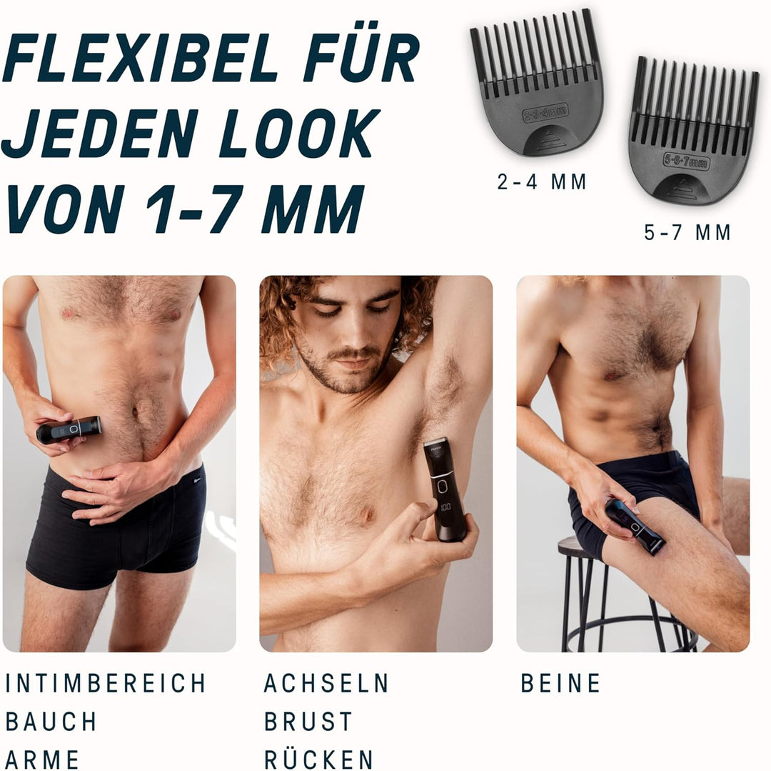 The Bodygroomer 2.0 Intimrasierer & Körperhaartrimmer mit revolutionärer Sicherheitsklinge für den M