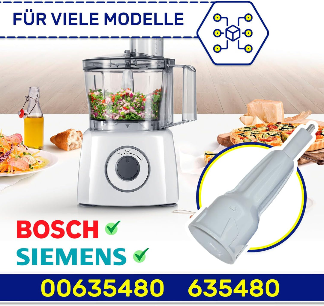MONTERAL Motor Kupplung für Küchenmaschine 00635480 für Bosch für Siemens | Garantie 10 Jahre - MONT