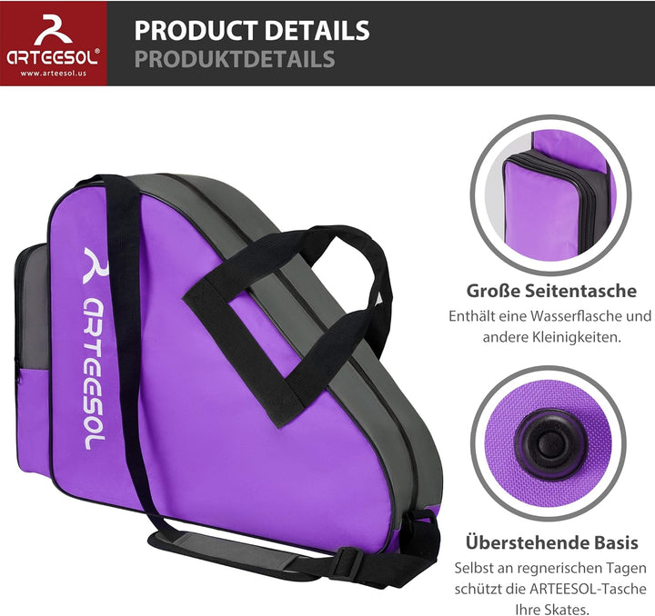 Blackace arteesol Rollschuhe Tasche, Inliner Tasche, Schlittschuhe Tasche, Skatertasche für Kinder/E