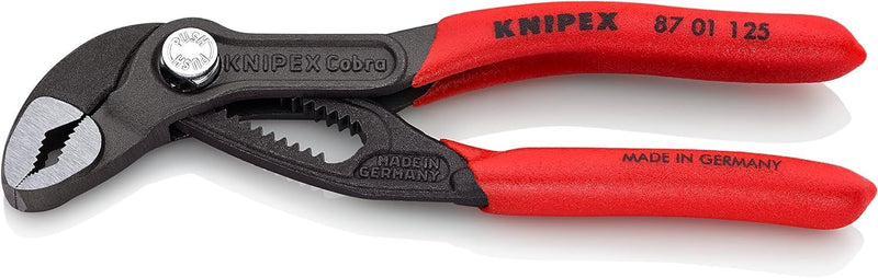 KNIPEX Cobra® Mini-Wasserpumpenzange, 125 mm, Muttern bis 27 mm, Rohre bis 30 mm, Feinverstellung pe