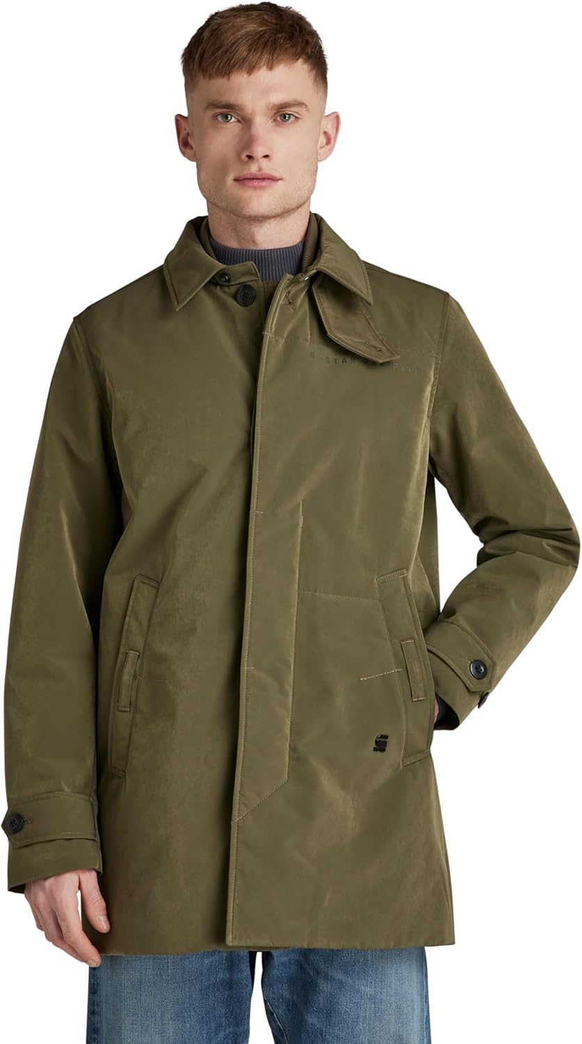 G-STAR Herren Utility Padded Trenchcoat Jackets, M Gr&#xFC;n (shadow olive D21943-C408-B230)