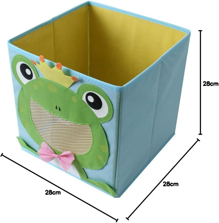 TE-Trend 4 Stück Kinderzimmer Moebel Aufbewahrungsbox Kinder Spielzeugkiste Motiv Faltbox Set Spielz