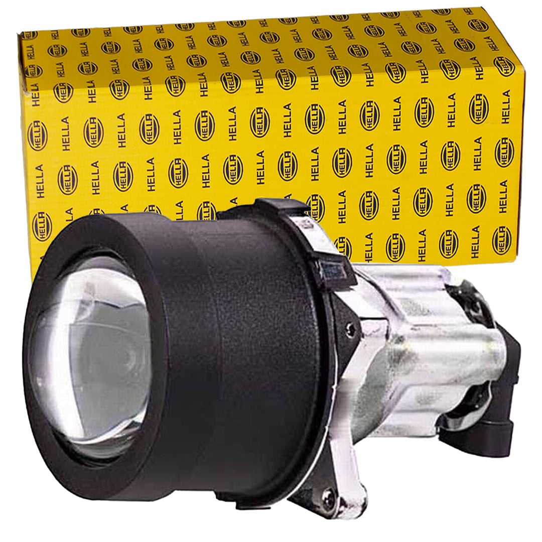HELLA - DE/symmetrisch/Halogen-Hauptscheinwerfer - Modul 60 - 12V - rund - Einbau - Lichtscheibenfar