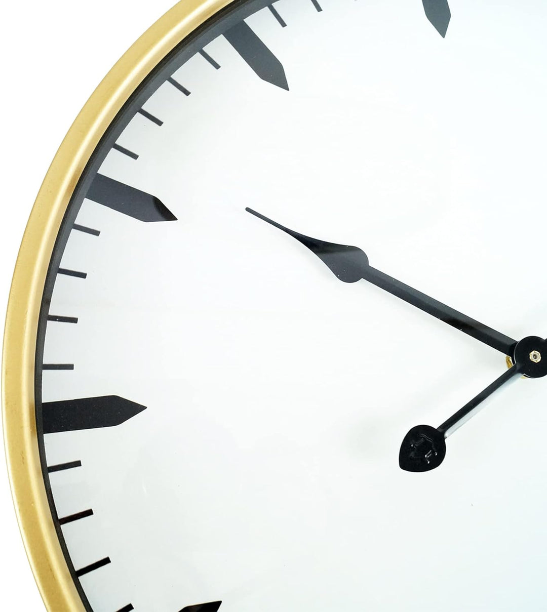 Rebecca Mobili Wanduhr, Moderne Wanduhren, MDF, Metall, Glas, Rund, Für Küche und Wohnzimmer. Durchm