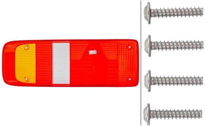 HELLA - Heckleuchte - EasyConn I - Glühlampe - 24V - Anbau/geschraubt - Lichtscheibenfarbe: mehrfarb