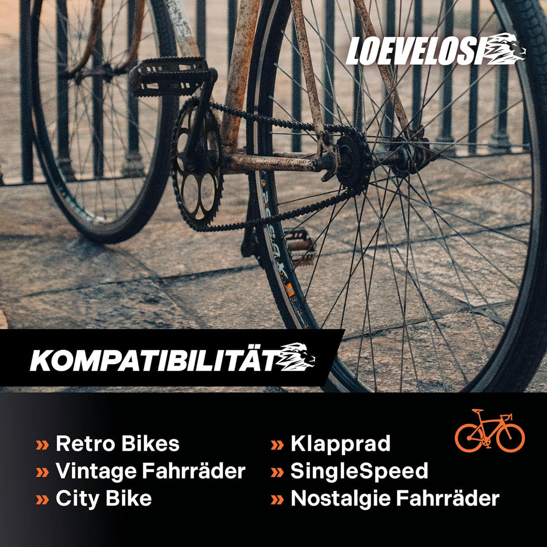 1-fach Fahrrad Kurbel verstärkter Stahl Crank Set Vierkant Kurbelgarnitur 170 mm Kurbelarm für Retro