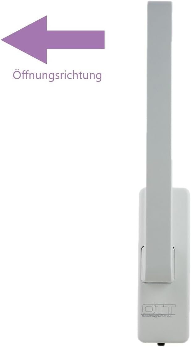 beschlagswelt Ott GU Drehgriff m. Aussperrsicherung K-20179 (DIN RECHTS, weiss) DIN RECHTS