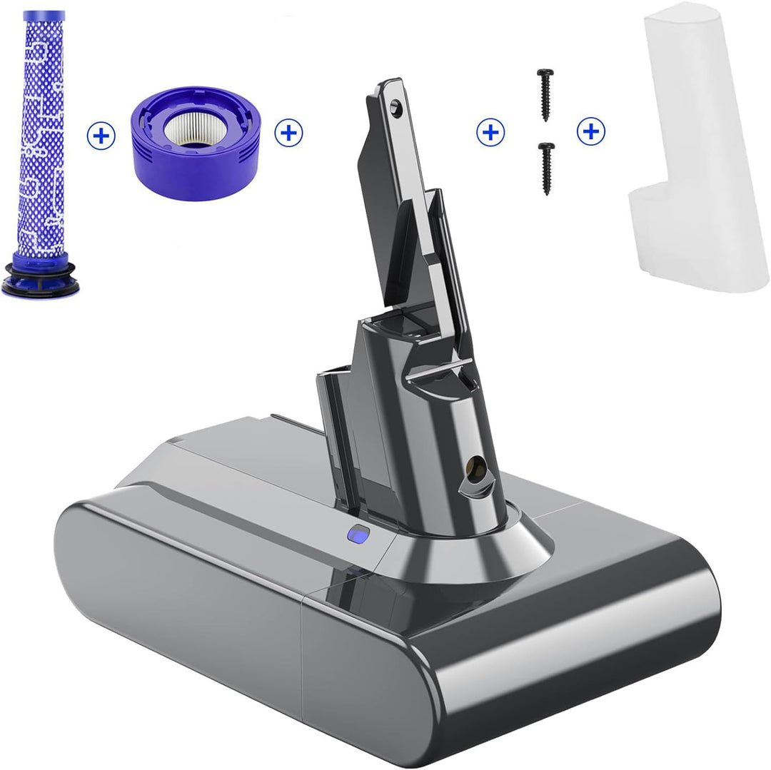 V7 6.0Ah Ersatzakku für Dyson Akku kompatibel mit Dyson V7 SV11 Animal Absolute Fluffy Motorhead Pro