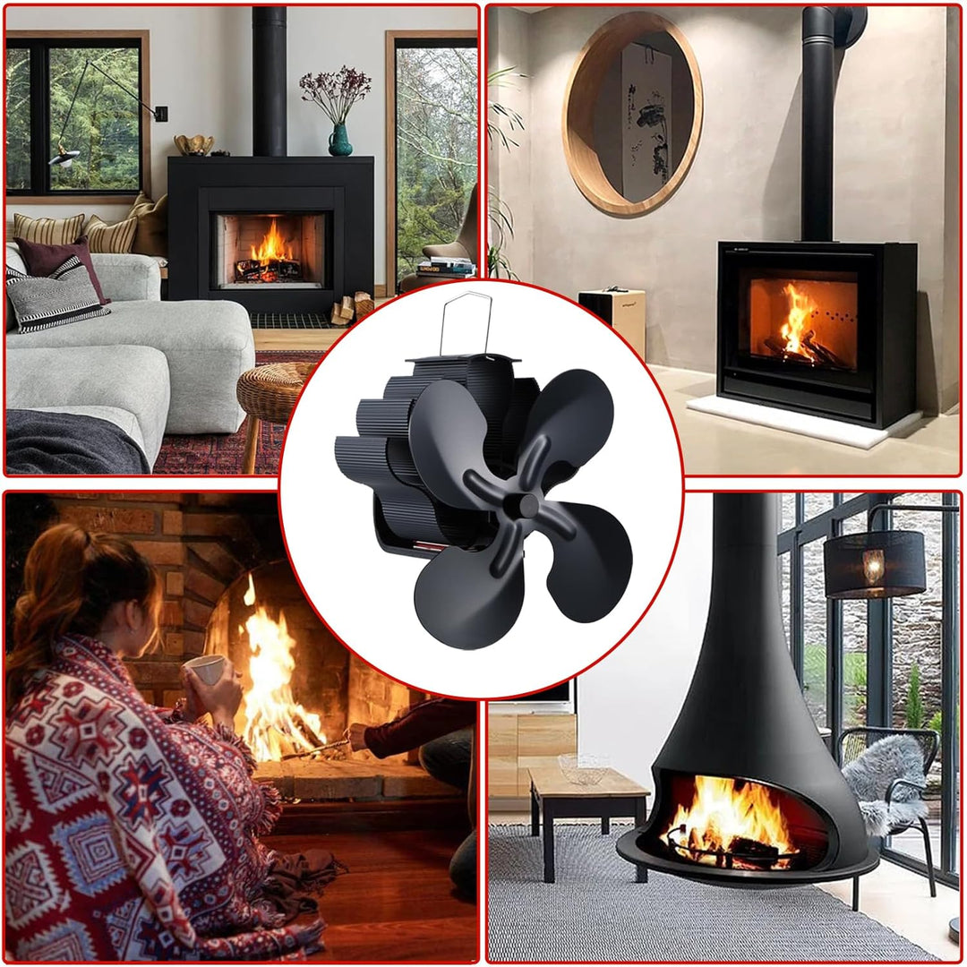 Kaminventilator Stromloser, Kaminventilator Lüfter Wärmebetriebener Ofenventilator,Kaminlüfter für k
