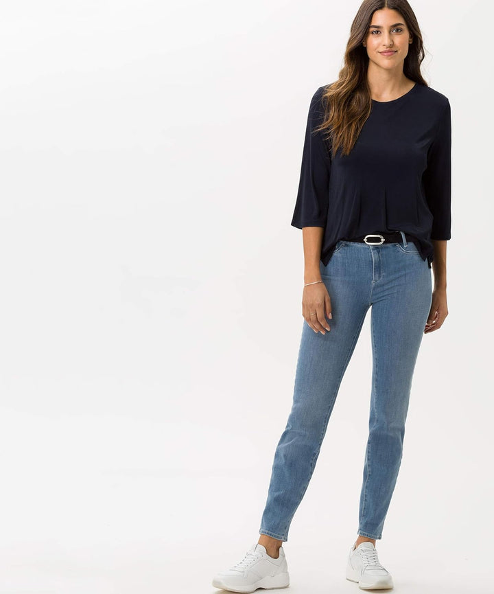 BRAX Damen Style Clara Pullover, Navy, 42
