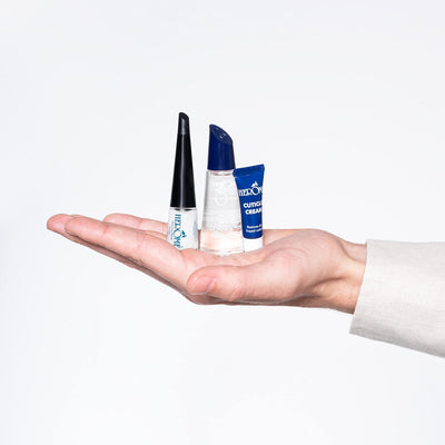 Herome 2-Pack 3-in-1 Maniküre Set für Nägel -1 set- Nagelhärter, Nagellackentferner und Nagelhautcre