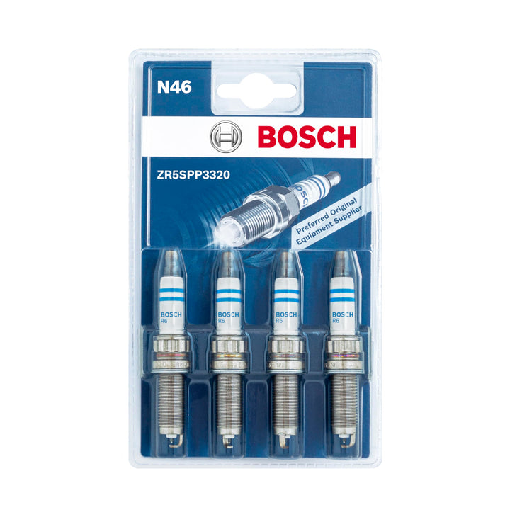 Bosch ZR5SPP3320 (N46) - Zündkerzen Double Platinum - 4er Set Blister – 4er Set, Blister – 4er Set