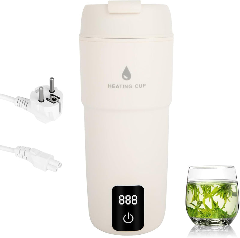 GOOPOOL 450ml Reise Wasserkocher - 220V 300W Elektrische Wassertasse Reisewasserkocher mit 4 Stufen