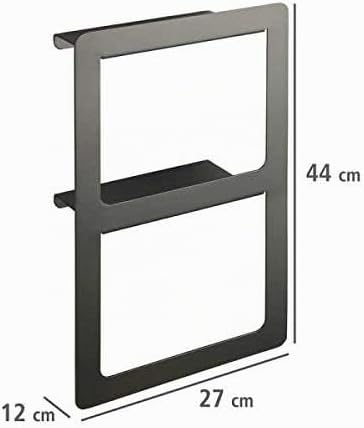 WENKO Handtuchhalter Duo Montella, inkl. Schraubmaterial für Wandmontage, Aluminium, rostfrei, 27x44