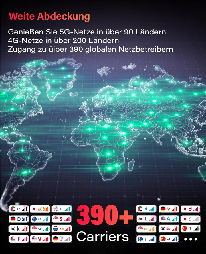 GlocalMe Numen Air Mobiler WLAN Router 5G, SIM-frei ohne Roaming, Mobiler Hotspot mit Abdeckung in 2