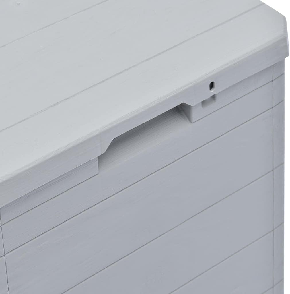 Ksodgun Garten-Aufbewahrungsbox Gartenbox Balkonbox Kissenbox Gartenmöbel 90 L Hellgrau