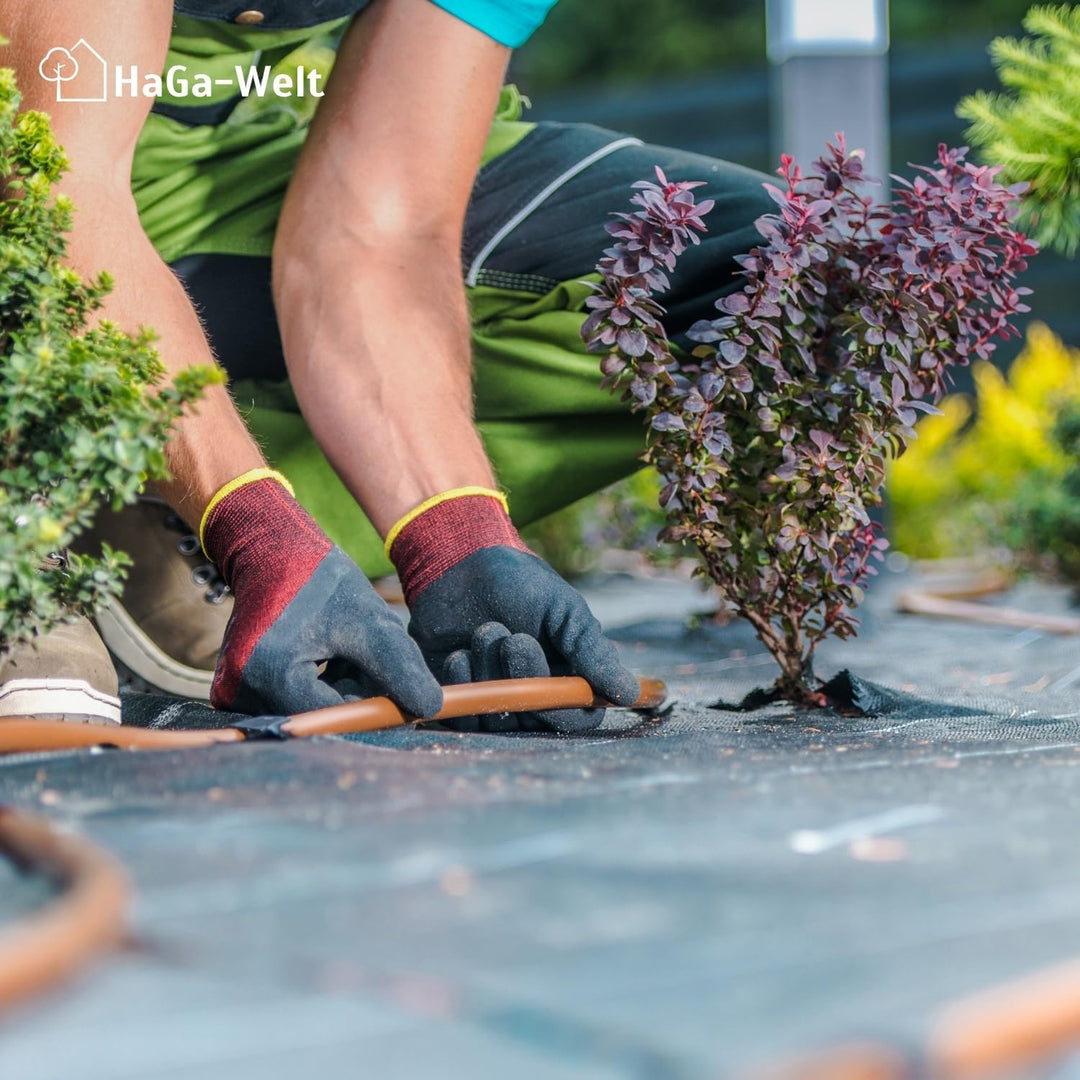 HaGa® 50m Tropfschlauch mit Druckkompensierung Perlschlauch effektive Bewässerung Tropfbewässerung i