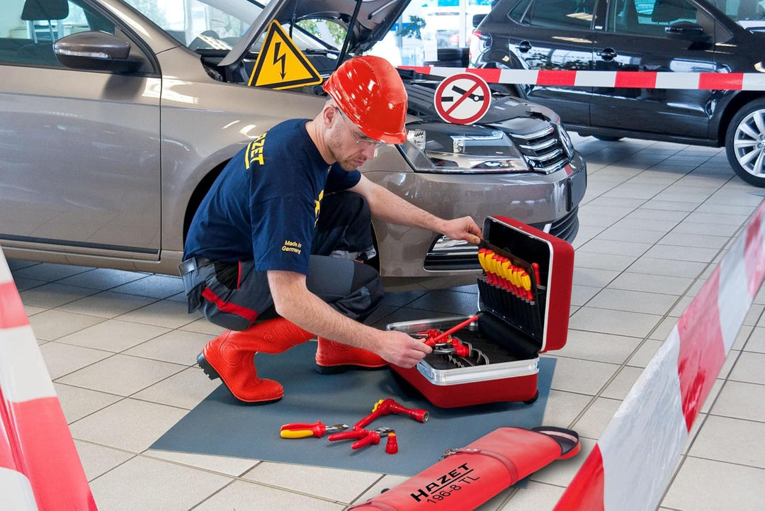 HAZET VDE-Werkzeug Satz 150/43 für Hybrid- und Elektrofahrzeuge, 43-teilig, Schlitz, Kreuzschlitz PH