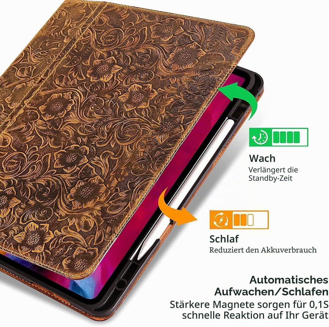 Gexmil Case for iPad 10th Generation 2022, iPad 10.9 Inch Case,Genuine Leather,Made from Real Leathe