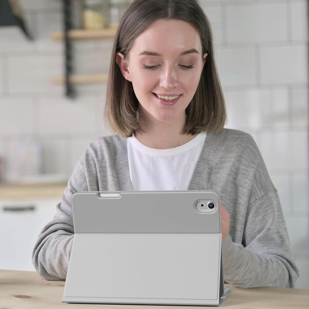 für iPad 11/10. Generation Hülle mit Tastatur, Magnetische Kabellose Abnehmbare Tastatur, Dünn und l