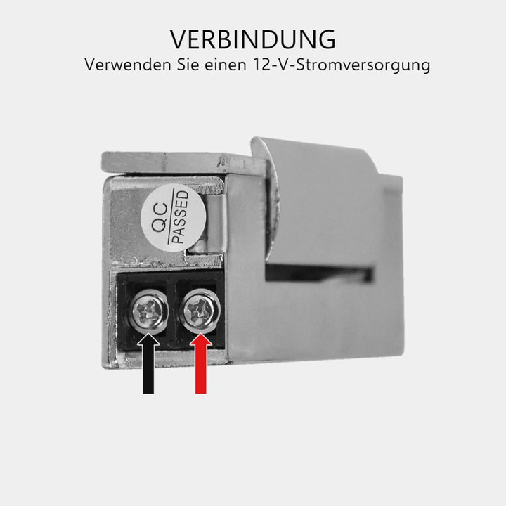 ELRO DL6000 Elektrischer Türöffner - 12V - Funktioniert mit ELRO Intercoms & TMEZON 12V - Edelstahl,