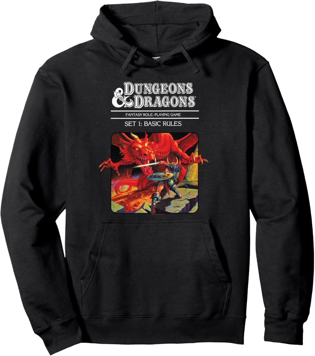 Dungeons & Dragons Vintage Basic Rules Cover Pullover Hoodie