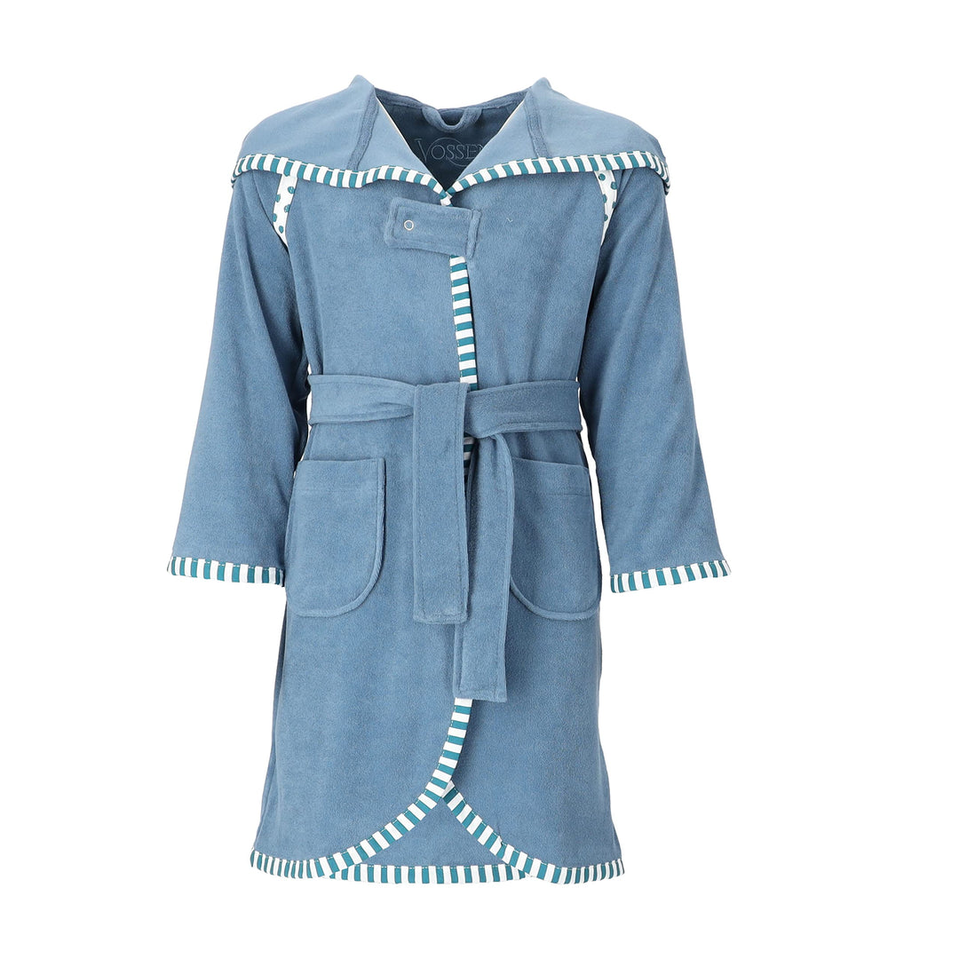 Vossen Mädchen & Jungen Bademantel Mimmi dusty blue 122/128 122-128 dusty blue, 122-128 dusty blue