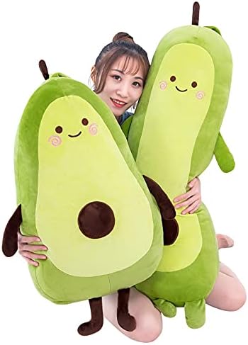 Tikwisdom Avocado, Alligatorbirne, grüne Avocado, Simulation Avocado, Plüschtier, Puppenschlafkissen