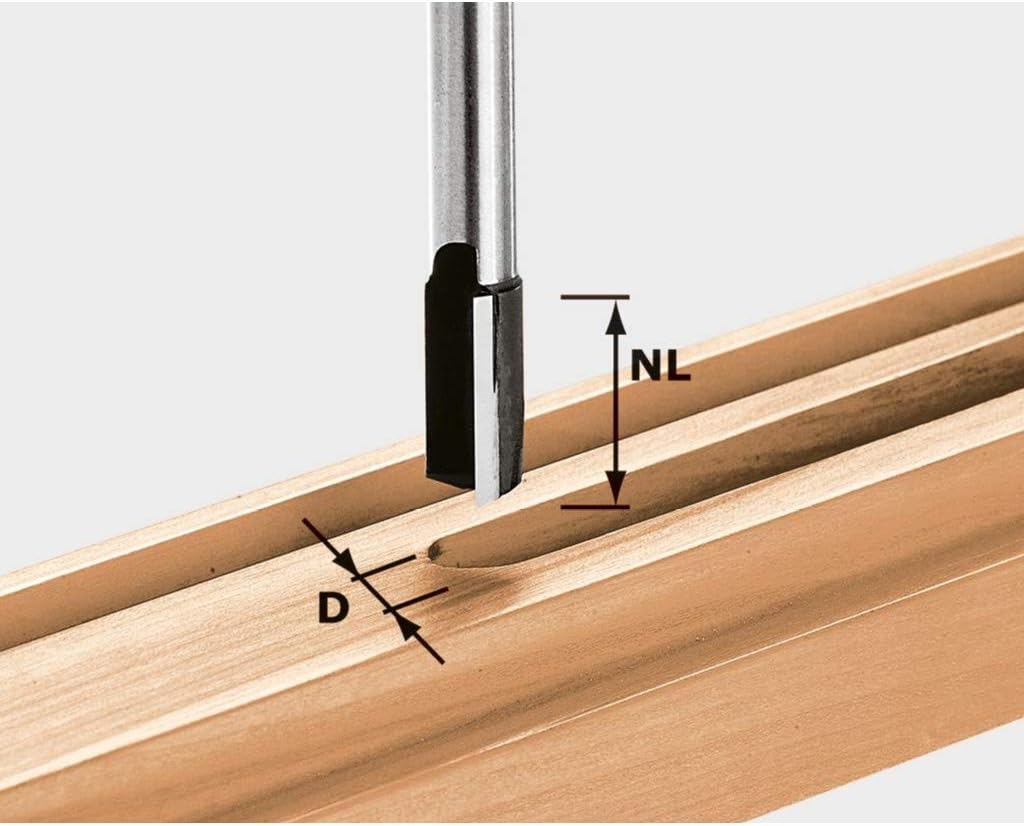 Festool Nutfräser HW S8 D12/30 12 x 30 mm HW, 12 x 30 mm HW