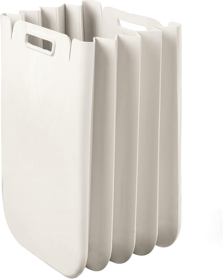 Guzzini - Home, ECO PACKLY Abfallsammler - Milchweiss, 30x25xh45 cm (open)|30x5xh45 cm (closed)|Capa