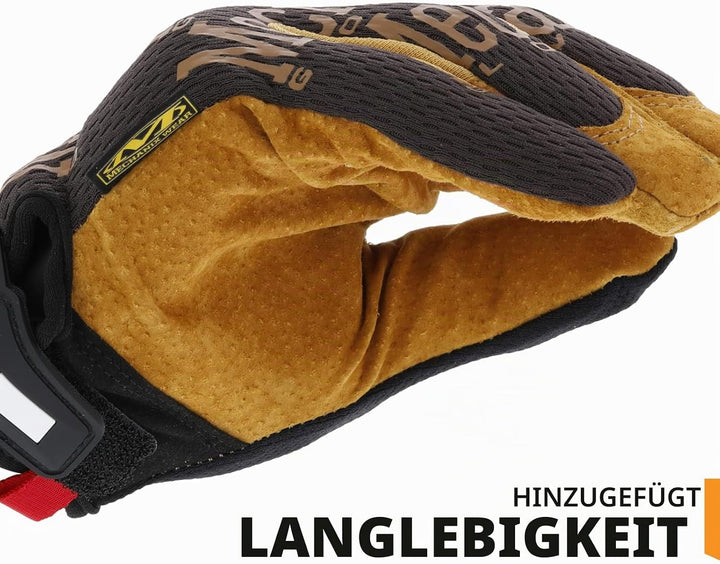 Mechanix Wear Handschuhe aus Leder, Grösse M, Braun/Schwarz M (1er Pack), M (1er Pack)