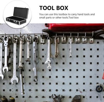 DOITOOL Werkzeugkoffer aus Aluminium Flightcase mit Schaumstoffpolsterung Abschliessbarer Werkzeugka