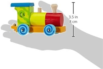 Eichhorn kleiner Zug – 18 bunte Holzbausteine aus Birkenholz für Kinder ab 1 Jahr – klassisches Kons