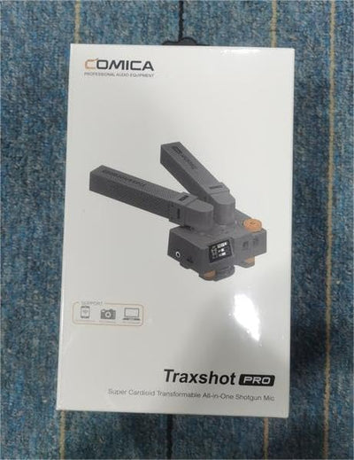 comica Traxshot Pro Super Cardioid Transformable All-in-One External Shotgun Microphone for Camera S