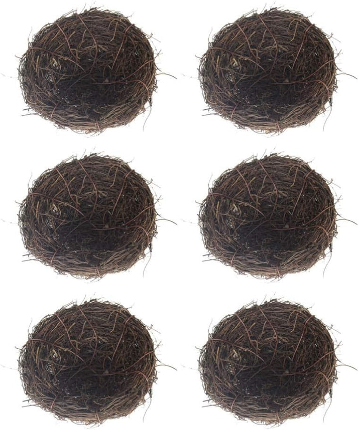 BESPORTBLE 6 Stücke Vogelnest Osternest 10cm Rattan Nest Zweige Naturnest Frühling Osterdeko Handwer