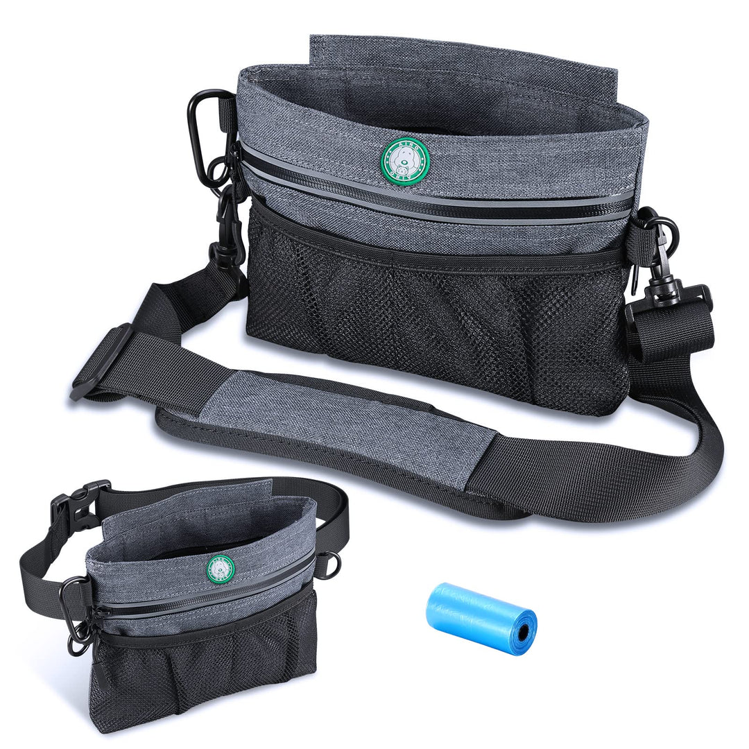 Brifit Leckerlitasche für Hunde mit Einhand-Magnet-Verschluss, Futterbeutel Hundetraining, Verstellb