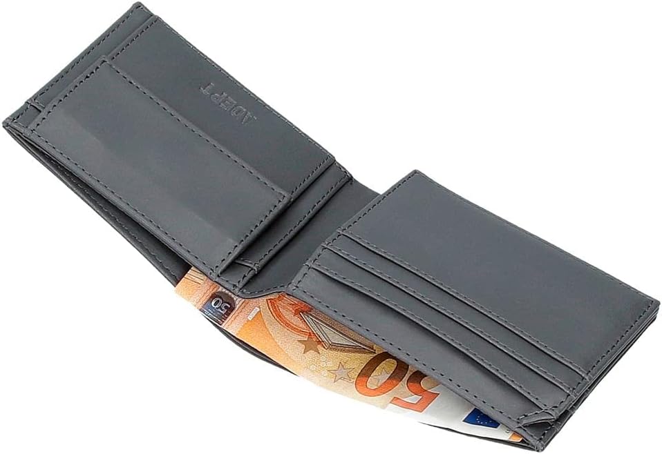 Adept Mark Horizontale Geldbörse mit Geldbörse Grau 11 x 8 x 1 cm Kunstleder, grau, Quertasche mit G