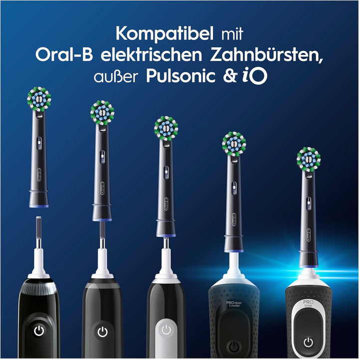 Oral-B Pro CrossAction Aufsteckbürsten für elektrische Zahnbürste, 10 Stück, Zahnreinigung, X-Borste