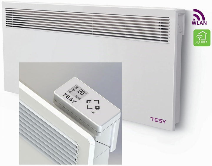 Elektroheizkörper Elektroheizung Wandkonvektor LED Display mit WiFi und Cloud Heizgeräte 1500 Watt 1