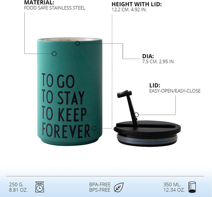 Design Letters Thermobecher TO GO | Thermobecher kaffee to go | Kaffeebecher To Go aus Edelstahl dop